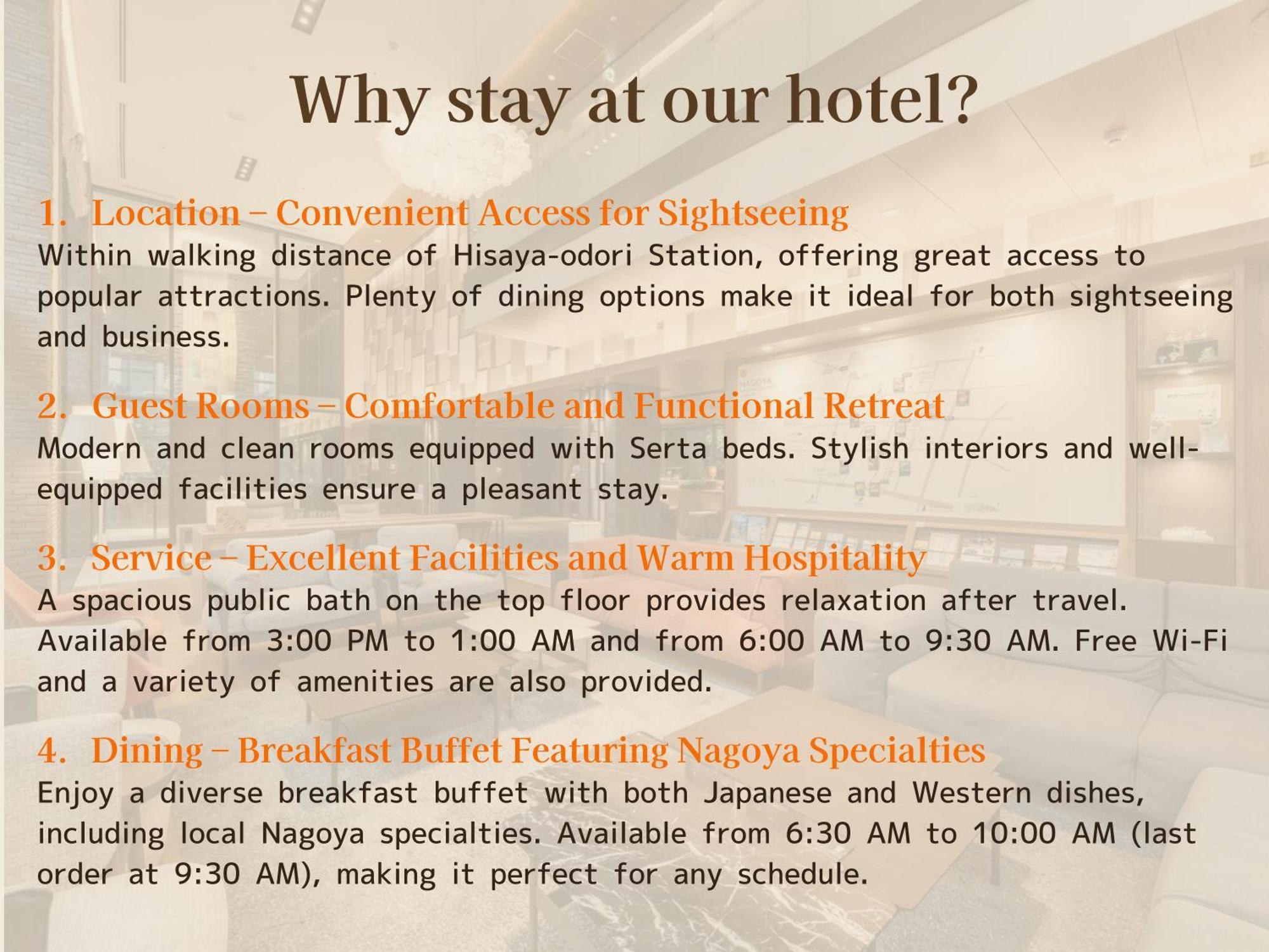 Nishitetsu Hotel Croom Nagoya Exterior foto